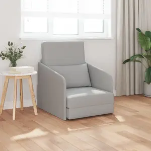 VidaXL напольный диван Chmura серый полиэстер 200 x 60 x 62 см