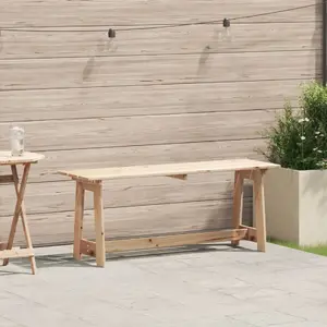 Dārza sols VidaXL modelis 4012191 — no cietas priedes, divvietīgs sols, 119×35×47 cm