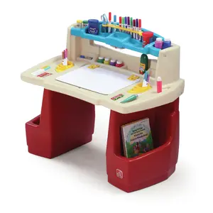 Bērnu radošais galds Step 2 Deluxe Art Master Desk — plastmasa, daudzkrāsains, 902×514×794 mm, max sēdekļa slodze 34.1 kg