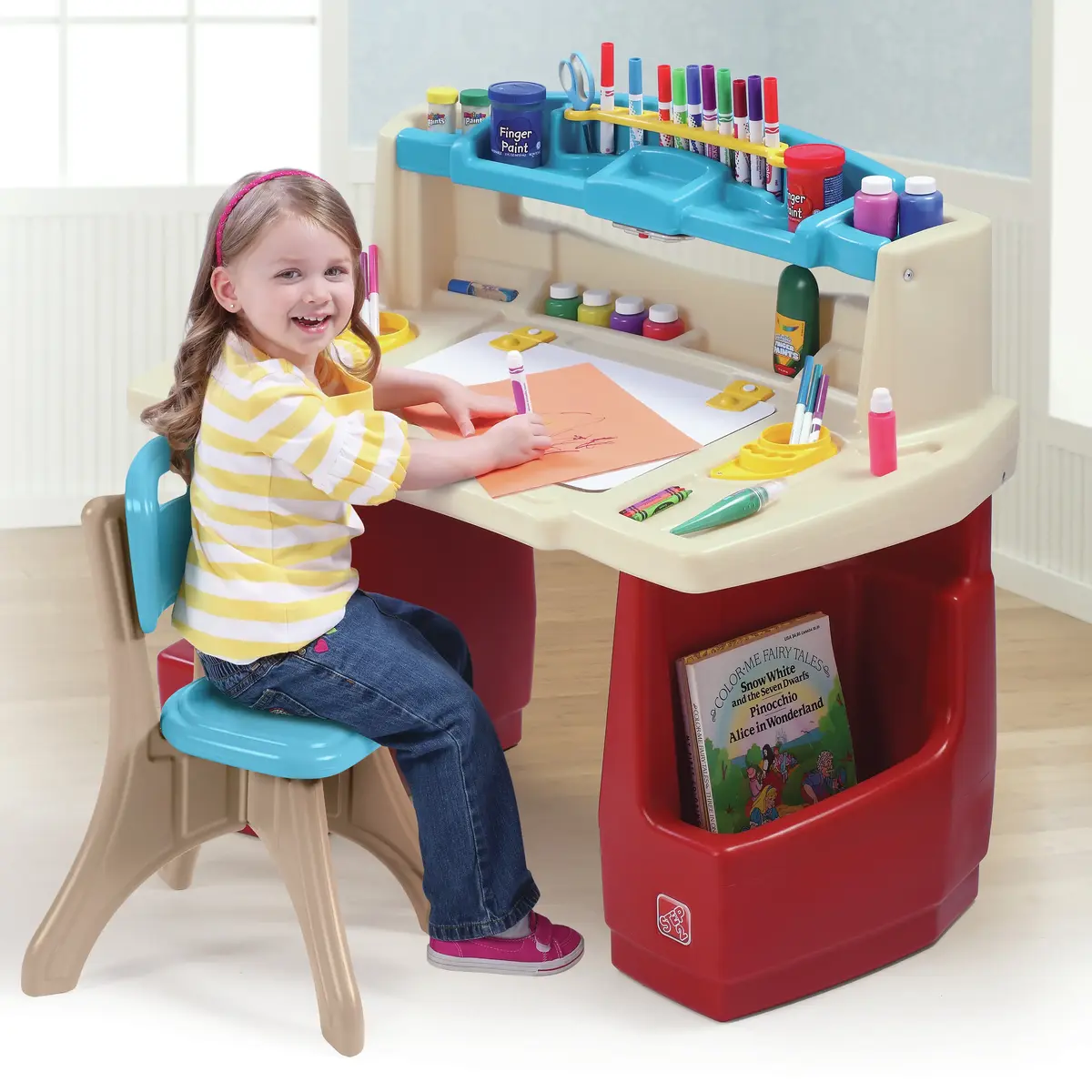 Step 2 Deluxe Art Master Desk — bērnu radošais galds Photo 7