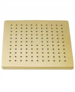 Concealed Shower Set with Rain Shower CANAIMA Gold by Beliani