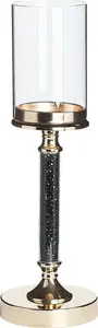 Candle Holder Beliani ABBEVILLE 41 cm gold-black
