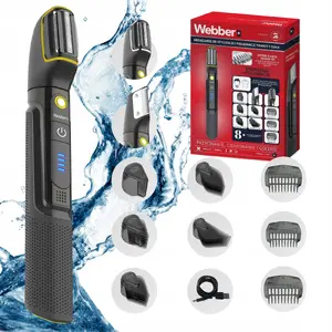 Trimmer Webber BG-600 8-in-1 — men's hair, beard and body trimmer, Wet & Dry, IPX7, LED