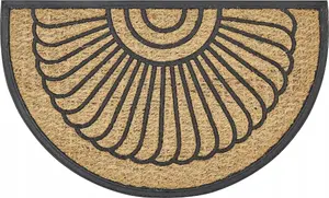Doormat Beliani KORYAK 45 x 75 cm, black – entrance mat for indoor/outdoor use