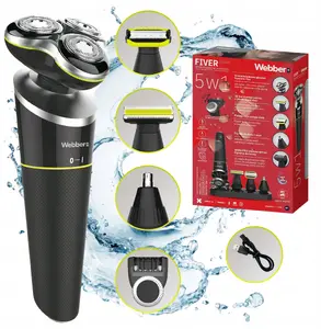 Electric trimmer Webber FIVER SXG500 5-in-1 for beard, nose; Wet & Dry, USB charging
