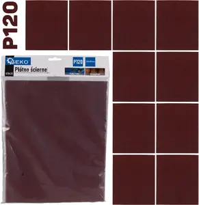 Шлифовальный абразивный лист GEKO 230×280 мм P120, упаковки 10/500