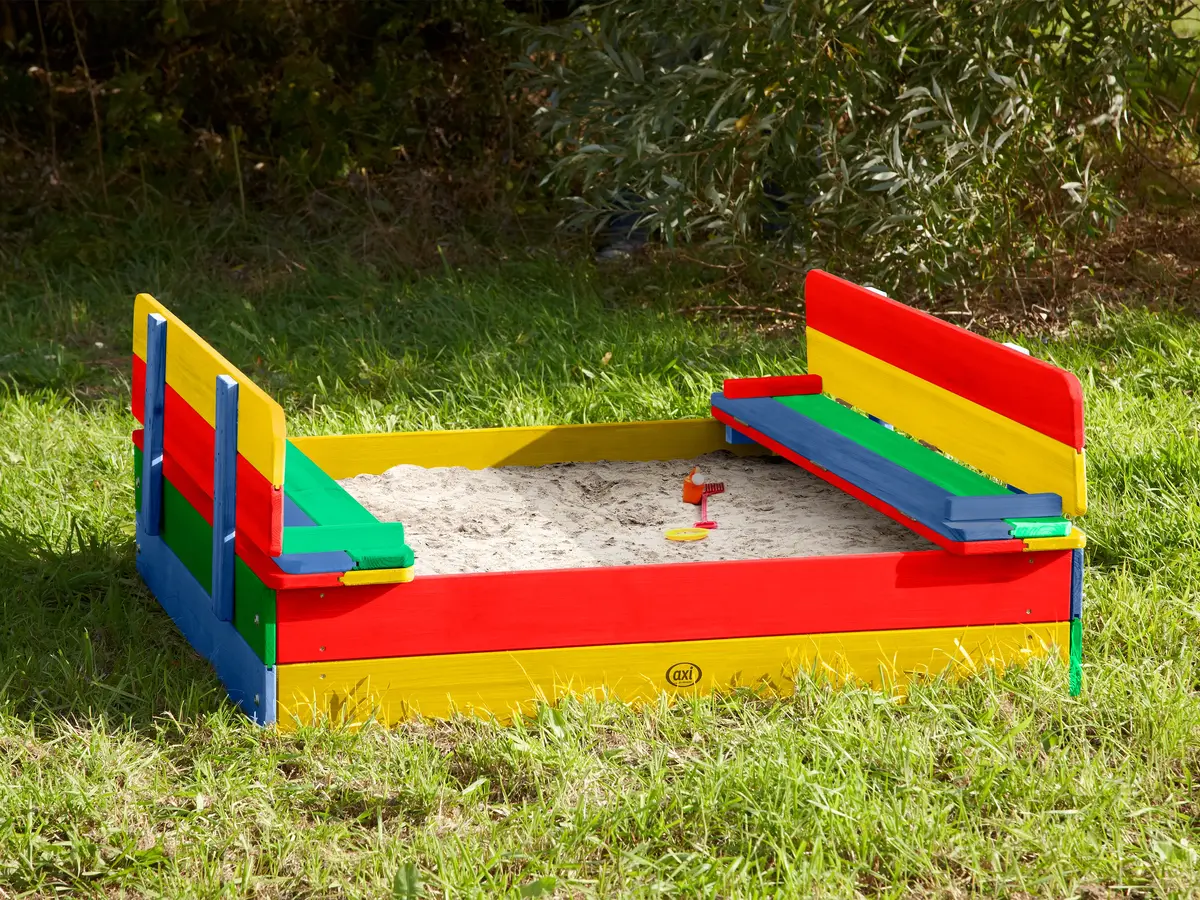 Axi Ella Sandbox Rainbow — деревянная прямоугольная песочница Photo 7