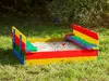 Axi Ella Sandbox Rainbow — деревянная прямоугольная песочница Photo 7