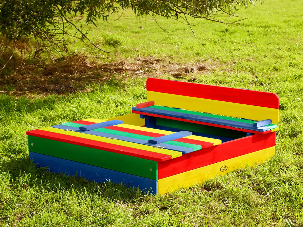 Axi Ella Sandbox Rainbow — деревянная прямоугольная песочница Photo 8