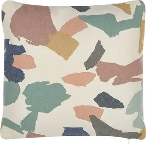 Beliani FOTHERGILLA Decorative Patchwork Cushions, 45x45 cm, Set of 2, Multicolor