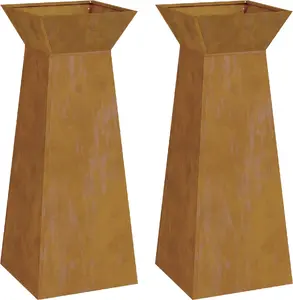 Подставка для растений VidaXL, модель 873865 — сталь, стойкая к коррозии, 40 x 40 x 101 см