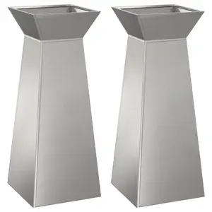 Набор подставок для растений VidaXL нержавеющая сталь 40 x 40 x 101 см