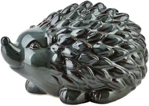 Ceramic Hedgehog Figurine MAVE BLUE HTC7305 – decorative ceramic animal ornament