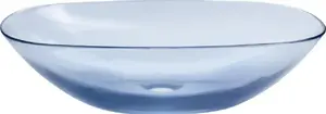 Washbasin Beliani MOENGO countertop sink 54 x 36 cm blue