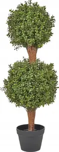 Искусственное растение в горшке Beliani Buxus Ball Tree 92 см — шар из искусственного самшита в кашпо