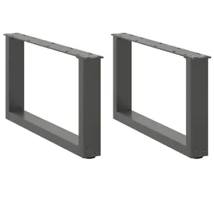 Galda kāja/daļa VidaXL 4013142 metāla antracīta 310×600 mm iekštelpām