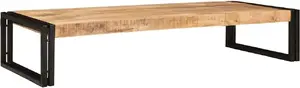 Bathroom shelf VidaXL model 4102763 in mango solid wood and iron, 120 x 50 x 23 cm