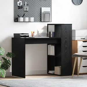 Galds VidaXL 108 x 55 cm melns — VidaXL modelis 869459, kompakts darba galds