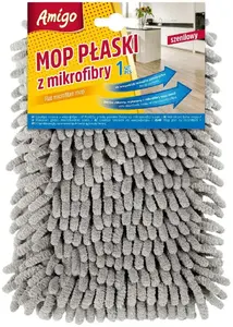 Politan Gosia replacement chenille microfiber pad for flat mop model 8818, absorbent cleaning cover