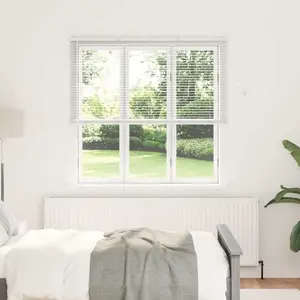 Рулонная штора VidaXL с занавесками, белый, 80 x 130 см, алюминий