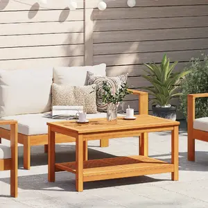 Kafijas galds VidaXL modelis 4108104, no masīvkoka akācijas, 110×55×45 cm