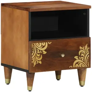 Naktsgaldiņu komplekts VidaXL 4018743 — 2 gab., mangkokoks, 40×33×46 cm