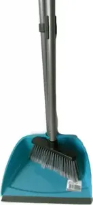 Dustpan with Broom on Stick Leniuch R 4092, compact upright dustpan and broom set