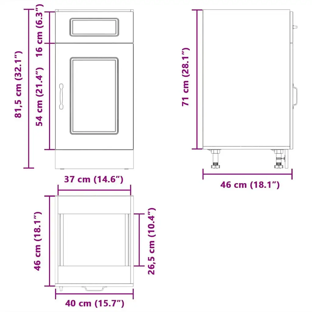 VidaXL kitchen/dining storage cabinet 853475 Photo 12