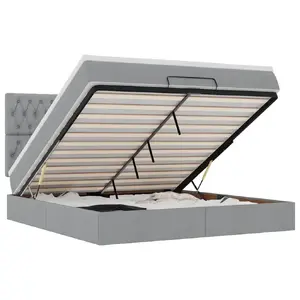 Кровать VidaXL 3313258 — 1800×2030 мм, высота 1280 мм, максимальная нагрузка 280 кг
