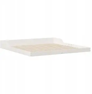 Каркас кровати VidaXL 200 x 200 см из массива сосны, белый