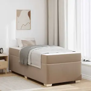 Каркас кровати VidaXL Inny Cappuccino — обивка из искусственной кожи, для матраса 80 x 200 см