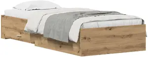 Gultas rāmis Auping Artisan VidaXL — ozola inženierkoksne, paredzēts matracim 100x200 cm