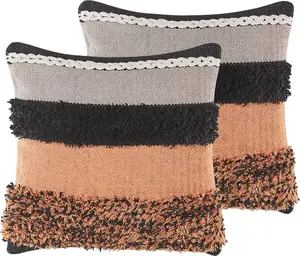 Decorative Cushion Set Beliani MIHALGAZI - 2 pieces, 45 x 45 cm, multicolour