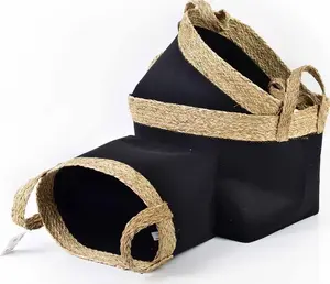 Storage basket set affek design BALI — 3-piece set (Large 31×44×33 cm, Medium 40×29×30 cm, Small 38×25×28 cm)