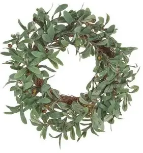 Decorative Wreath Beliani DANRUN green 4 cm – holiday decoration