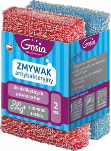 Politan Gosia Gosia Zmywak Do Delikatnych Powierzchni with Silver Ions, Pack of 2 (MPN GOS000349)