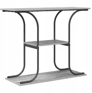 Konsoles galds VidaXL ar plauktu, Sonoma ozola apdare, modelis 868472