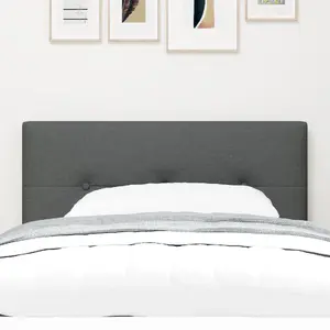 Изголовье с LED-кнопками VidaXL 80 см Ткань Графит