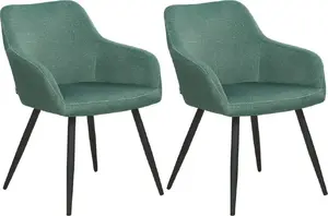 Dining chair set Beliani CASMALIA, 2 pcs, green