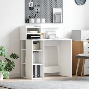 Письменный стол VidaXL модель 869522 белый 90 см x 48 см