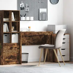 Rakstāmgalds VidaXL modelis 869398 brūns 90 × 40 cm, kompakts taisnstūrveida galds