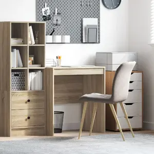 Rakstāmgaldiņš VidaXL modelis 869420, Sonoma ozola apdare, 70 x 50 cm kompakts