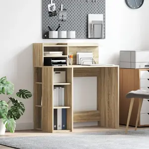 Rakstāmgaldiņš VidaXL modelis 869524 Sonoma ozols 90×48 cm