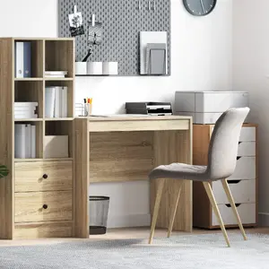 Desk VidaXL Dąb Sonoma 80 x 50 cm — compact wooden office table
