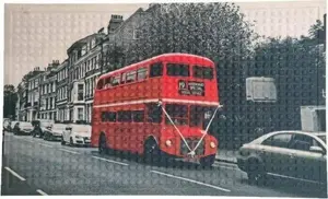 Коврик для входа Lumarko Decor модель Wzór 10 London F — придверный коврик 45×75 см