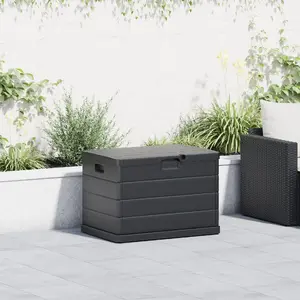 Storage Box vidaXL garden chest Anthracite plastic model 42006489, capacity for outdoor storage