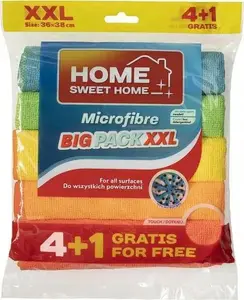 Набор микрофибровых салфеток Spontex HSH Big Pack XXL 4+1 в подарок