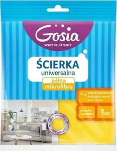 Politan Gosia universāla mikrošķiedras lupata - dzeltena, 36 x 38 cm, modelis GOS000321