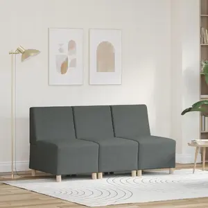 Krēsls VidaXL modelis 3399793 tumši pelēks auduma — vienvietīgs mīkstais krēsls
