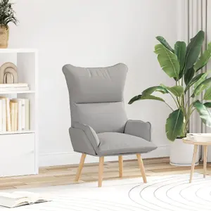 VidaXL Relax Armchair in Grey Fabric